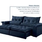 Sofá Retrátil E Reclinável 3 Lugares 290cm Ouro Preto  Veludo