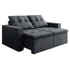 Sofá Retrátil E Reclinável 3 Lugares 2m Veludo Damasco