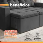 Sofá Retrátil E Reclinável 3 Lugares 2m Veludo Damasco