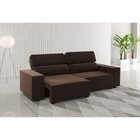 Sofá Retrátil E Reclinável 3 Lugares 2m Veludo Lion Bombom