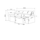 Sofá Retrátil E Reclinável 3 Lugares 2m Veludo Lion Marfim