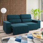 Sofá Retrátil E Reclinável 3 Lugares 2m Veludo Lion Safira