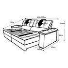 Sofá Retrátil E Reclinável 3 Lugares 300 Cm Ferrara Platinum