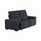 Sofá Retrátil E Reclinável 3 Lugares Barbie Suede Grafite