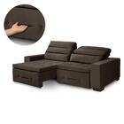 Sofa Retratil E Reclinavel 3 Lugares Barcelona Café A91