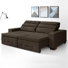 Sofa Retratil E Reclinavel 3 Lugares Barcelona Café A91