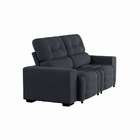 Sofá Retrátil E Reclinável 3 Lugares Brígida Suede Grafite