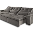 Sofá Retrátil E Reclinável 3 Lugares Búzios Yescasa Marrom