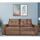 Sofá Retrátil E Reclinável 3 Lugares Com Baú Nabas Estofados