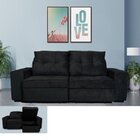 Sofá Retrátil E Reclinável 3 Lugares Com Baú Nabas Estofados