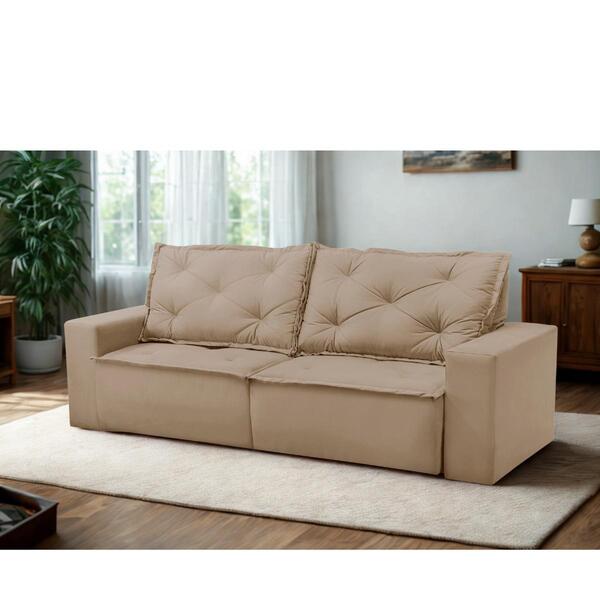 Sofá Retrátil E Reclinável 3 Lugares Com Molas 1,80m Atenas S