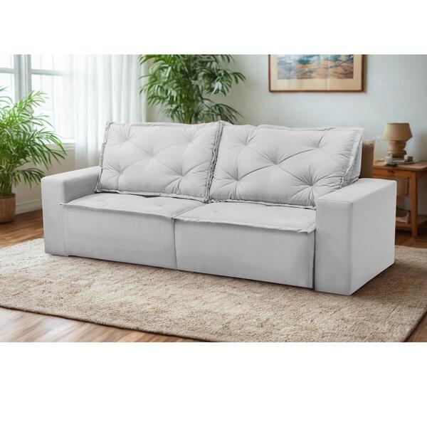 Sofá Retrátil E Reclinável 3 Lugares Com Molas 1,80m Atenas S