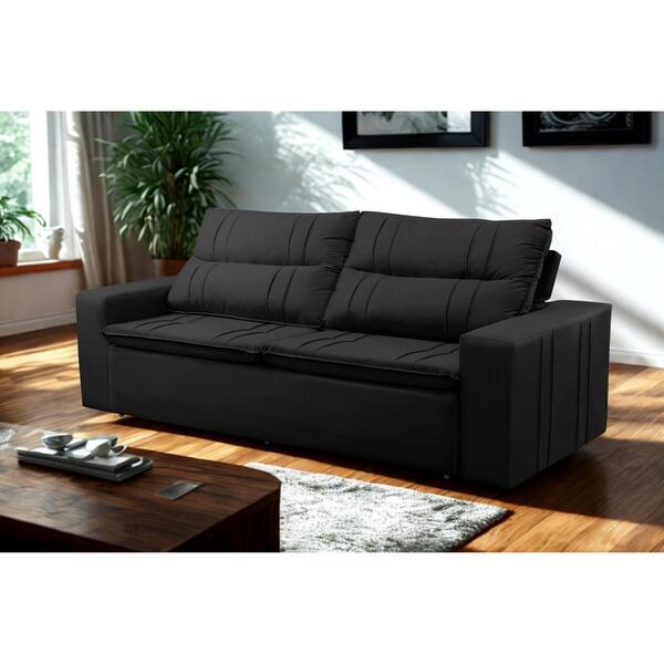 Sofá Retrátil E Reclinável 3 Lugares Com Molas 1,80m Escócia