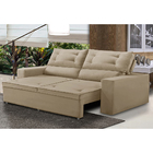 Sofá Retrátil E Reclinável 3 Lugares Com Molas 1,80m Lais Sue