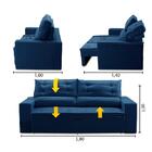 Sofá Retrátil E Reclinável 3 Lugares Com Molas 1,80m Lisboa S