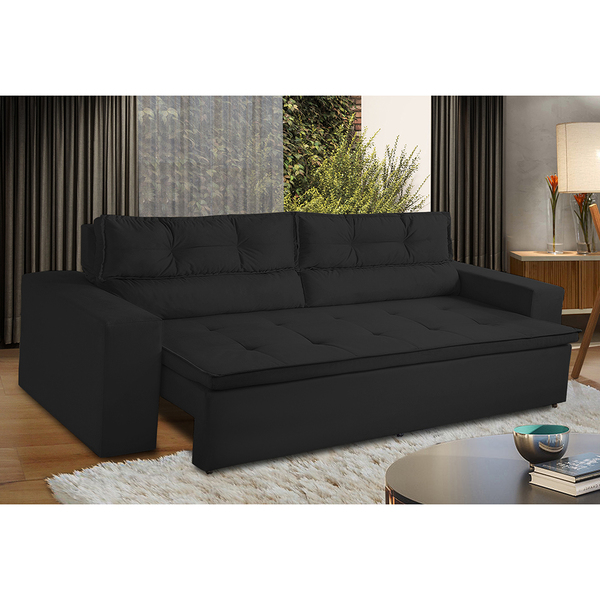 Sofá Retrátil E Reclinável 3 Lugares Com Molas 1,80m Vegas Su