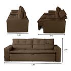 Sofá Retrátil E Reclinável 3 Lugares Com Molas 1,80m Veneza S