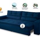 Sofá Retrátil E Reclinável 3 Lugares Com Molas 1,80m Veneza S