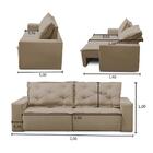 Sofá Retrátil E Reclinável 3 Lugares Com Molas 2,00m Alana Su