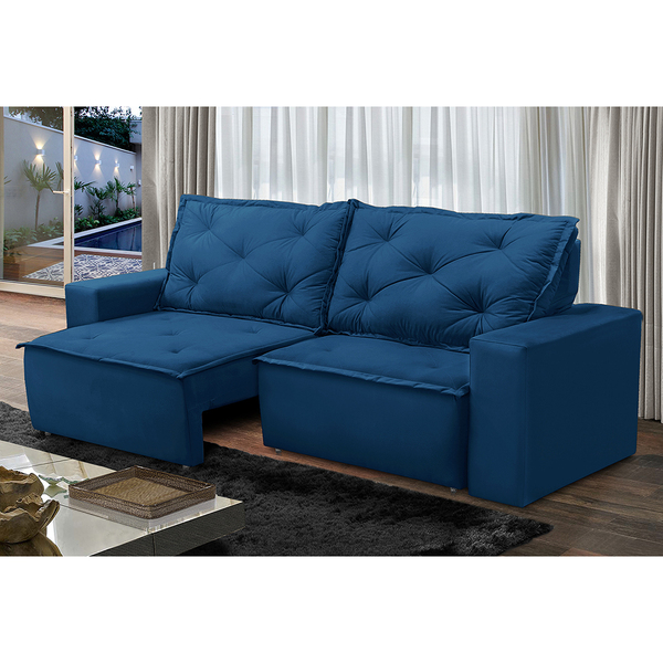 Sofá Retrátil E Reclinável 3 Lugares Com Molas 2,00m Ana Sued