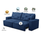 Sofá Retrátil E Reclinável 3 Lugares Com Molas 2,00m Ana Sued