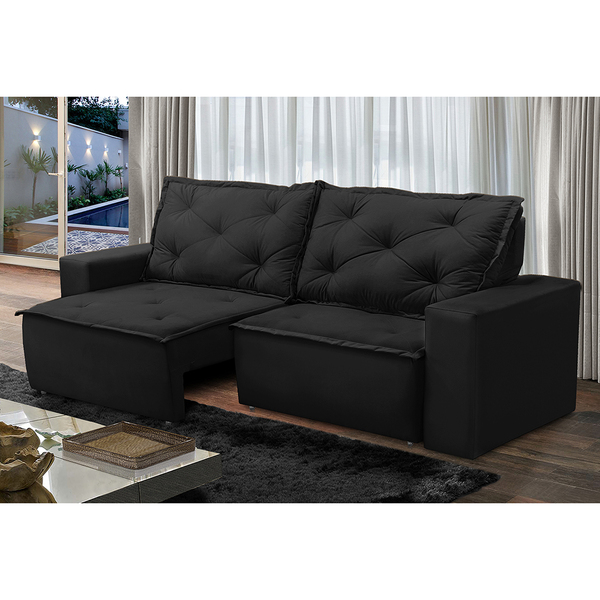 Sofá Retrátil E Reclinável 3 Lugares Com Molas 2,00m Ana Sued