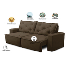 Sofá Retrátil E Reclinável 3 Lugares Com Molas 2,00m Ana Sued