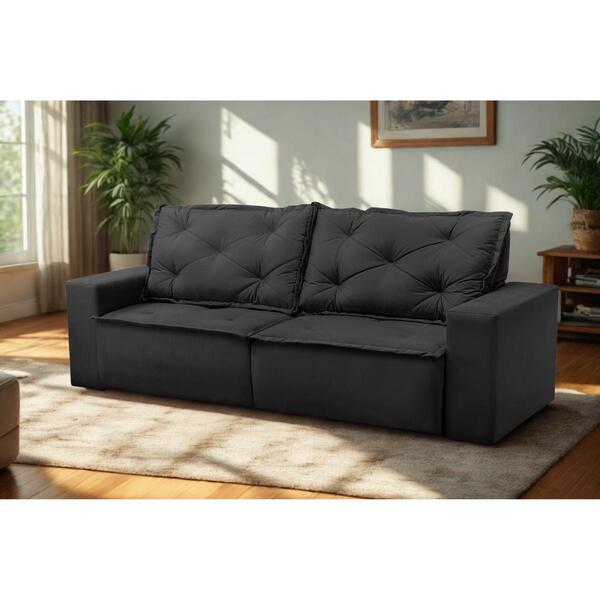 Sofá Retrátil E Reclinável 3 Lugares Com Molas 2,00m Atenas S