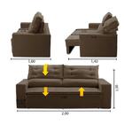 Sofá Retrátil E Reclinável 3 Lugares Com Molas 2,00m Laisa Su