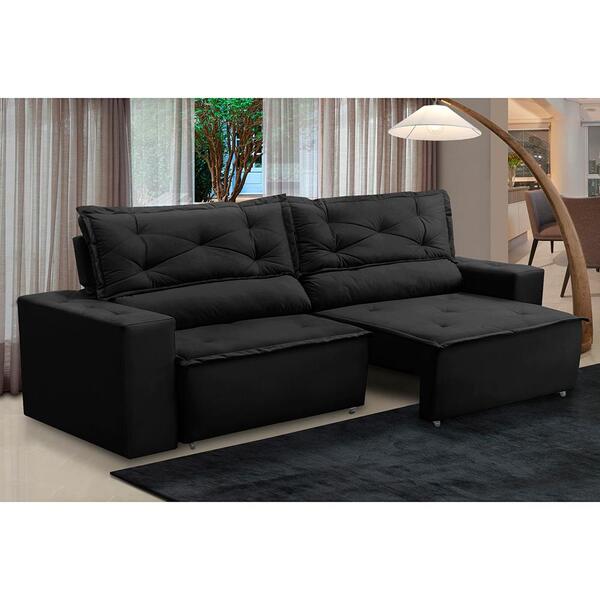 Sofá Retrátil E Reclinável 3 Lugares Com Molas 2,00m Laura Su