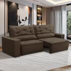 Sofá Retrátil E Reclinável 3 Lugares Com Molas 2,00m Laura Su