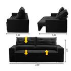 Sofá Retrátil E Reclinável 3 Lugares Com Molas 2,00m Lisboa S