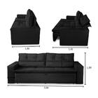 Sofá Retrátil E Reclinável 3 Lugares Com Molas 2,00m Veneza S