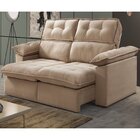 Sofá Retrátil E Reclinável 3 Lugares Com Molas 2,10m Carranca