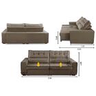 Sofá Retrátil E Reclinável 3 Lugares Com Molas 2,30m Julia Su