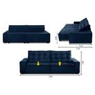 Sofá Retrátil E Reclinável 3 Lugares Com Molas 2,50m Dina Sue