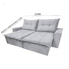 Sofá Retrátil E Reclinável 3 Lugares Com Molas 200cm Safira V