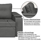 Sofá Retrátil E Reclinável 3 Lugares Com Porta Copos 230cm To