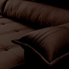 Sofá Retrátil E Reclinável 3 Lugares Ferrara Platinum Marrom