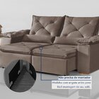 Sofá Retrátil E Reclinável 3 Lugares Grécia K52 Bege