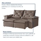 Sofá Retrátil E Reclinável 3 Lugares Grécia K52 Bege