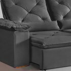 Sofá Retrátil E Reclinável 3 Lugares Grécia K52 Cinza