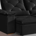 Sofá Retrátil E Reclinável 3 Lugares Grécia K52 Preto