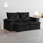 Sofá Retrátil E Reclinável 3 Lugares Grécia K52 Preto