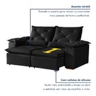 Sofá Retrátil E Reclinável 3 Lugares Grécia K52 Preto