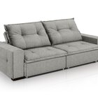 Sofá Retrátil E Reclinável 3 Lugares Linho Aquarius 220cm Cin