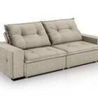 Sofá Retrátil E Reclinável 3 Lugares Linho Aquarius 220cm Mar