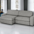 Sofá Retrátil E Reclinável 3 Lugares Linho Cosmos 200cm Cinza