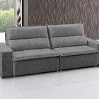 Sofá Retrátil E Reclinável 3 Lugares Linho Supreme 220cm Graf