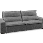 Sofá Retrátil E Reclinável 3 Lugares Linho Supreme 220cm Graf